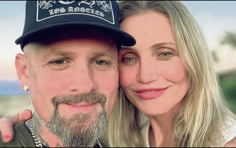 El cantante Benji Madden posa junto a la actriz Cameron Diaz. ESPECIAL