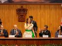 Karla Planter rindió su primer informe como rectora general de la Universidad de Guadalajara. EL INFORMADOR/A. Navarro