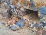 Foto que refleja la destrucción del sitio arqueológico de Los Tlalteles. CORTESÍA