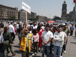 Los capitalinos siguieron en todo momento las instrucciones de Protección Civil en este somulacro. SUN/C. Mejía