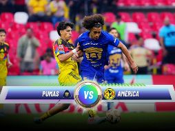 Pumas y América se enfrentan en la Vuelta de los Cuartos de Final del Clausura 2026 en la cancha de Ciudad Universitaria. ESPECIAL / IMAGO7 y CANVA