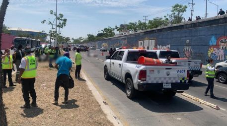 Policía Vial Jalisco atiende el atropellamiento en Periférico y la Calzada Independencia. ESPECIAL