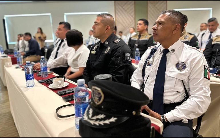 Con motivo del Mundial 2026, la Policía estatal ha recibido una serie de cursos y capacitaciones para el manejo de masas y la atención a la ciudadanía. CORTESÍA.