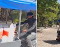 La actitud del argentino fue criticada por los internautas. ESPECIAL/CAPTURA DEL VIDEO