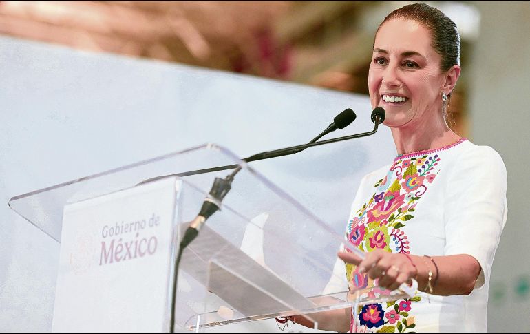 La Presidenta Sheinbaum reiteró que cuando ella llegó al cargo, también llegaron todas las mujeres mexicanas. ESPECIAL