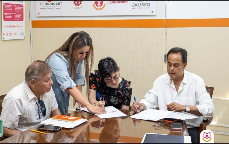 El IDEFT reiteró su intención de continuar generando alianzas estratégicas para acercar programas de capacitación y oportunidades de desarrollo a distintos sectores de la sociedad en Jalisco. CORTESÍA.