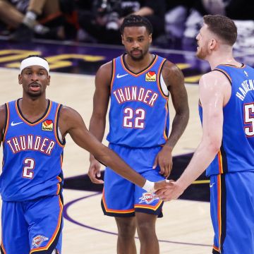 El Thunder enfrentará en la final del Oeste al ganador de la serie entre Spurs y Timberwolves. EFE/C. Torres