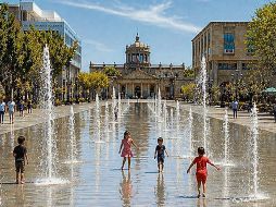 Renuevan la fuente de la Plaza Tapatía; preserva la vista del Hospicio Cabañas
