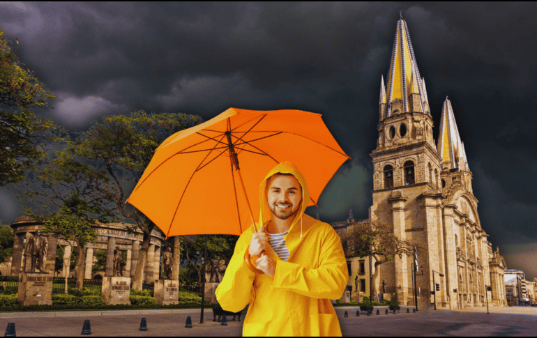 A pesar de las lluvias pronosticadas, el ambiente cálido no dará tregua a los ciudadanos tapatíos. ESPECIAL / CANVA