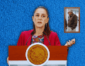 "Se protege la vida de cualquier persona que pudiera tener algún riesgo", dice Sheinbaum sobre el exgobernador. EFE / S. Gutiérrez / FACEBOOK / Rubén Rocha Moya