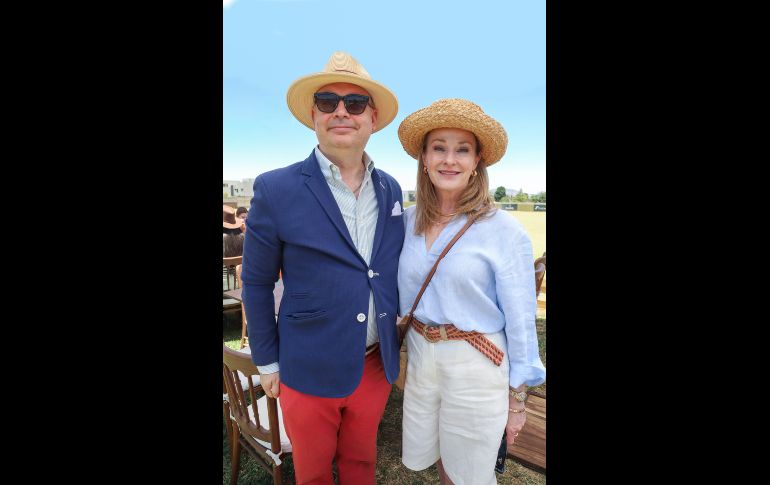 Francisco Xavier López Portillo y Kelly Kroger. GENTE BIEN JALISCO / Polo Day