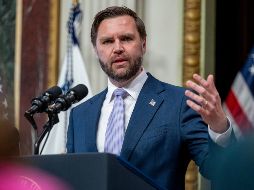 JD Vance subrayó que la administración Trump tiene un objetivo claro: que la República Islámica no obtenga un arma nuclear. EFE/D. Heuer