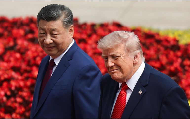 La reunión de trabajo en el primer día de la visita de Trump a Pekín duró algo más de dos horas y no se saldó con grandes anuncios o acuerdo. EFE/EPA/M. Shemetov