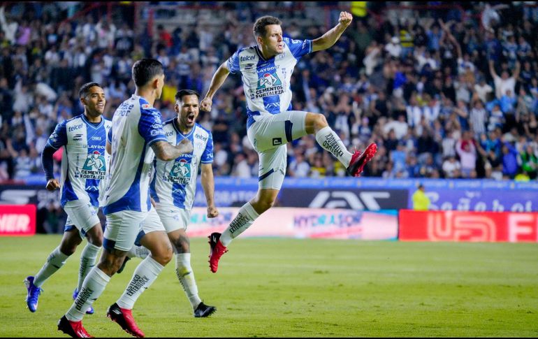 Oussama Idrissi comandó el triunfo de Pachuca sobre Pumas en la ida de las semifinales del Clausura 2026. IMAGO7.