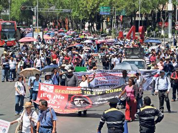 La movilización partirá a las 10:00 horas del Ángel de la Independencia con destino al Zócalo capitalino. SUN/Archivo
