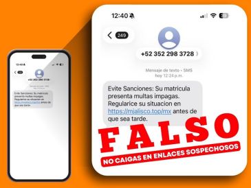 Especialistas en ciberseguridad recomiendan no abrir enlaces sospechosos, evitar descargar archivos provenientes de números desconocidos y jamás proporcionar información bancaria desde páginas cuya autenticidad no pueda confirmarse. FACEBOOK/GobiernoJalisco