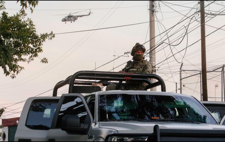 Las autoridades continúan con las investigaciones en torno al inmueble cateado, mientras la zona permanece bajo vigilancia federal. EL INFORMADOR/ARCHIVO
