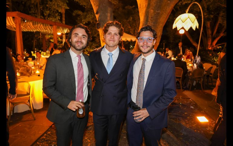 Andrés Hoyos, Andrés Ramírez e Iñigo Echeverri. GENTE BIEN JALISCO / Revista del 22 de mayo 2026