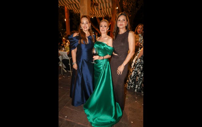 Mayra Barul, Fernanda Chavira y Piedad Antonio. GENTE BIEN JALISCO / E. Escamilla
