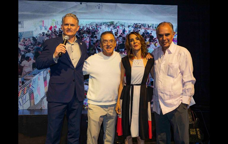 David McGrath, Moisés Hernández, Gaby Castañeda y Carlos Wolstein. GENTE BIEN JALISCO / Revista del 22 de mayo 2026