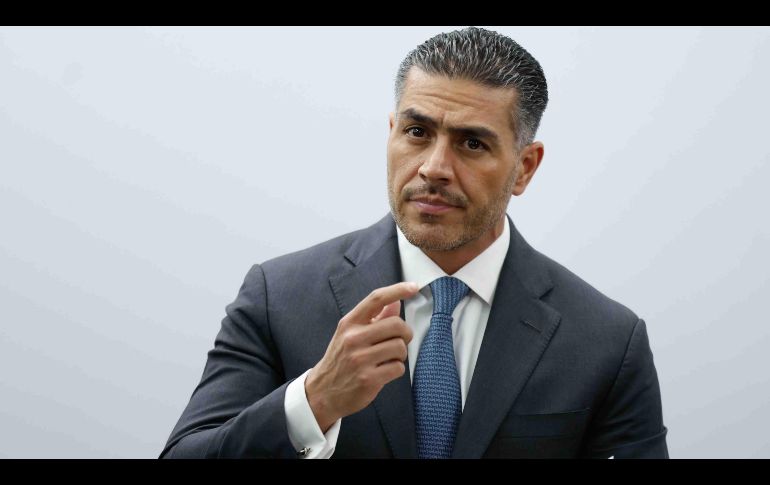 Omar García Harfuch ofreció una conferencia de prensa para hablar de los resultados de la Operación Enjambre. SUN/D. Sánchez