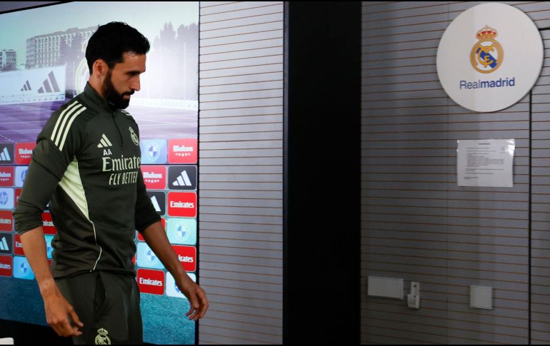 El entrenador del Real Madrid, Álvaro Arbeloa, durante la rueda de prensa ofrecida previa al partido de la última jornada de Laliga que disputan ante el Athletic Club. EFE / Javier Lizón