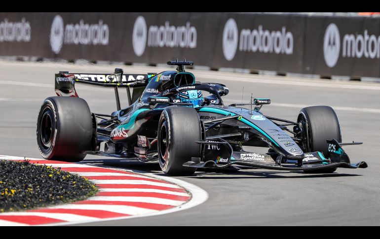 El británico registró la mejor vuelta de la SQ3 para superar a su compañero Kimi Antonelli. EFE / C. Herrera