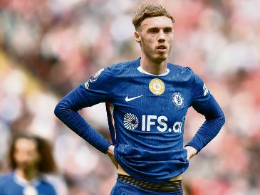 Cole Palmer. Después de brillar con Inglaterra en la Eurocopa 2024, el mediocampista quedó fuera tras una temporada irregular con el Chelsea. AFP