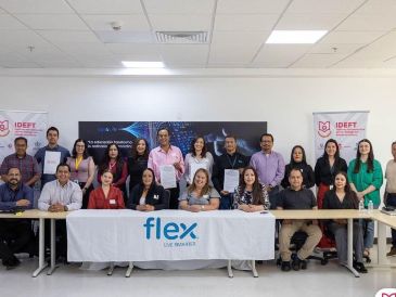La empresa Flex es una de las compañías más relevantes del ecosistema tecnológico y manufacturero de Jalisco.ESPECIAL / IDEFT