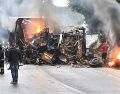 Las autoridades han confirmado ocho víctimas fatales y diez heridos que han sido trasladados a hospitales cercanos por los servicios de emergencia. X / Bombeiros_MG