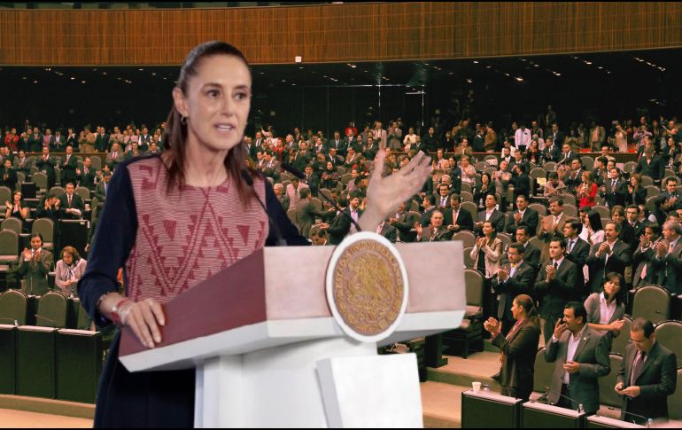 El asunto central será la revisión de una reforma constitucional enviada por la Presidenta para aplazar la segunda elección del Poder Judicial. EFE / J. Méndez / NTX / ARCHIVO