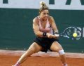 Diana, la rival de Zarazúa, no perdió ni un solo servicio durante el segundo set y dominó cada sector de la cancha para sellar el contundente 6-1 que le dio el pase a la siguiente ronda. EFE / Y. Valat