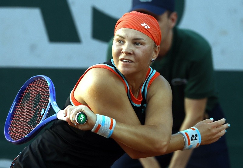 Diana Shnaider en el partido contra la mexicana Renata Zarazúa en Roland Garros. EFE / Y. Valat