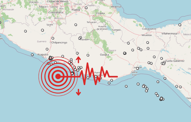 &nbsp;Sismo en Guerrero. ESPECIAL / SSN
