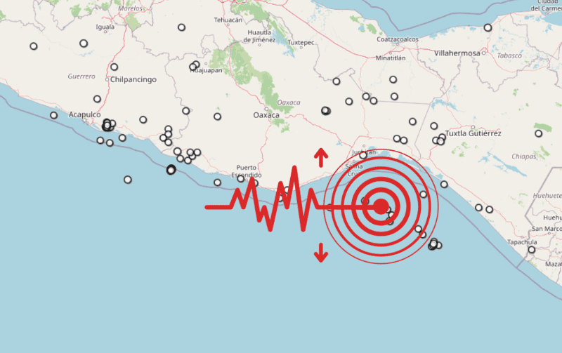 &nbsp;Sismo en Oaxaca. ESPECIAL / SSN