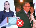 "¿Los censuramos? Fíjense que no, pero damos nuestro punto de vista", respondió la Presidenta al comunicado de la televisora de Salinas Pliego. SUN / L. Camacho / NTX / ARCHIVO