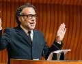 El director ofreció un discurso de agradecimiento tras su ingreso a El Colegio Nacional. EL UNIVERSAL
