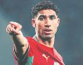 Achraf Hakimi. El marroquí lidera la lista de su Selección. ESPECIAL