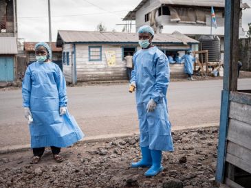"Uganda cierra temporalmente su frontera con la RDC con efecto inmediato", afirmó el Ministerio de Salud ugandés en un comunicado. EFE/EPA/M. Jeanne Munyerenkana