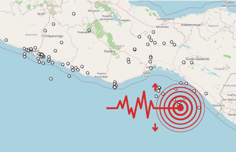 &nbsp;Sismo en Chiapas. ESPECIAL / SSN