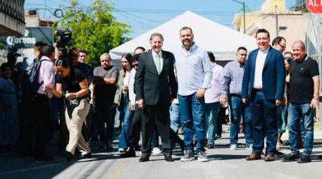 La obra realizada por el Gobierno de Tlajomulco en la calle Clavel, en la colonia Tulipanes, contempló una inversión de 26.5 millones de pesos para la transformación integral de esta vialidad. CORTESÍA/ Gobierno de Tlajomulco
