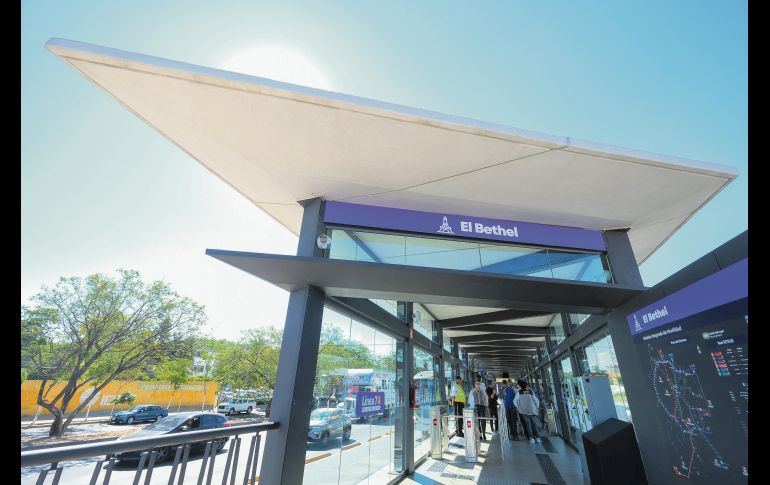 Estación El Bethel. Con esta obra se amplía la cobertura del sistema de transporte público y acerca el mismo a la población de Tonalá. ESPECIAL