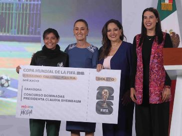 Este viernes, el Gobierno de México anunció este viernes a las cuatro jóvenes ganadoras del concurso "Representa a México en la inauguración del Mundial". SUN / G. Pano