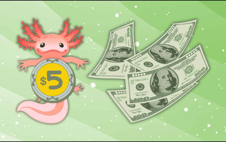 Durante la semana, el tipo de cambio fluctuó entre un mínimo de 17.25 y un máximo de 17.43 pesos por billete verde. ESPECIAL / CANVA
