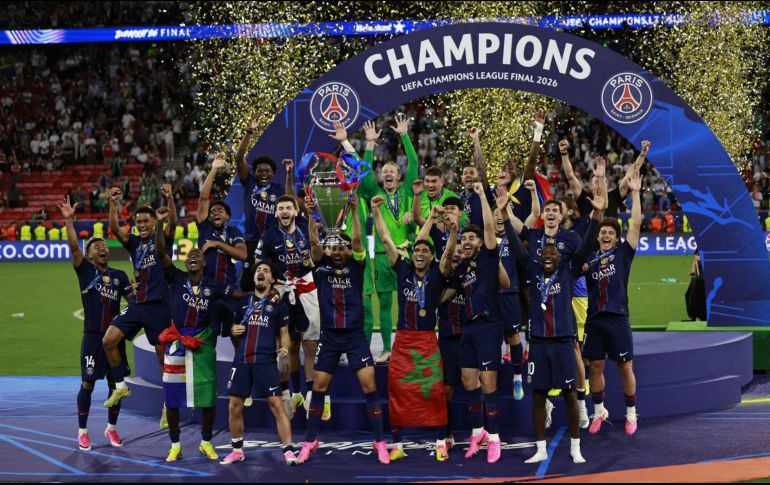 El PSG logró revalidar el título continental después de una final intensa y dramática que mantuvo la incertidumbre hasta el último disparo. EFE / S. Koszticsak