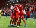 Los Diablos Rojos terminaron con una sequía de 23 años, conquistaron su tercer título de Concacaf y aseguraron su participación en la próxima Copa Intercontinental, además de obtener un boleto para la siguiente edición del Mundial de Clubes. EFE/ F.  Gutiérrez.