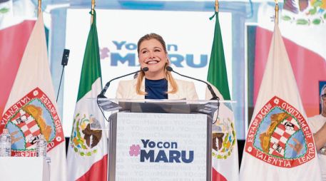 Maru Campos. Panistas se reunieron para manifestar su apoyo a la gobernadora de Chihuahua. ESPECIAL