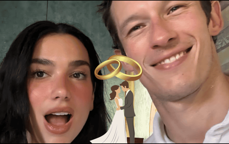 Y si bien eran pocos los que presenciaron la boda civil de Dua Lipa y Callum Turner, aún tienen pendiente la celebración. INSTAGRAM / @callumturner