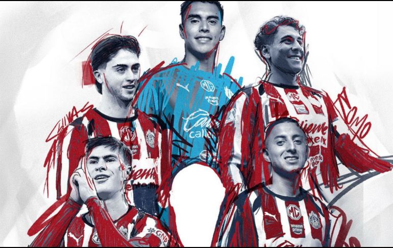 Chivas aportará cinco jugadores a México 2026, su mayor representación mundialista desde Sudáfrica 2010. X/ @Chivas.