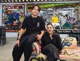 Los artistas plásticos FERDELA y Karla de Lara posan desde su estudio; alistan diversas inauguraciones. EL INFORMADOR/ J. Acosta